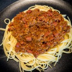 Pasta met zelfgemaakte bolognesesaus Pasta met zelfgemaakte bolognesesaus