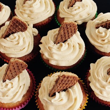 Stroopwafel cupcakes