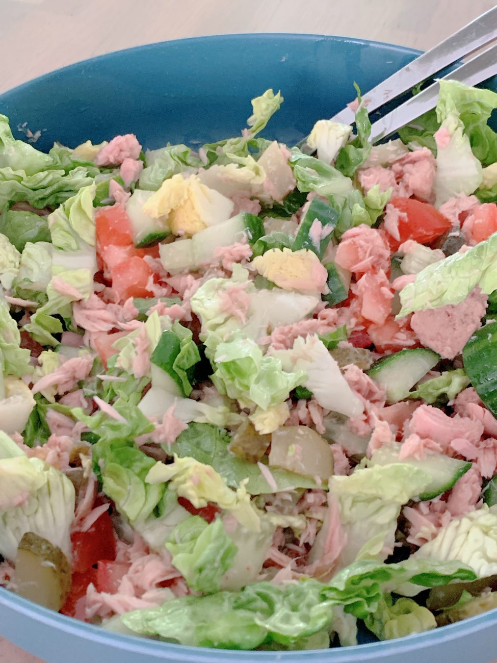 Lunch salade met tonijn