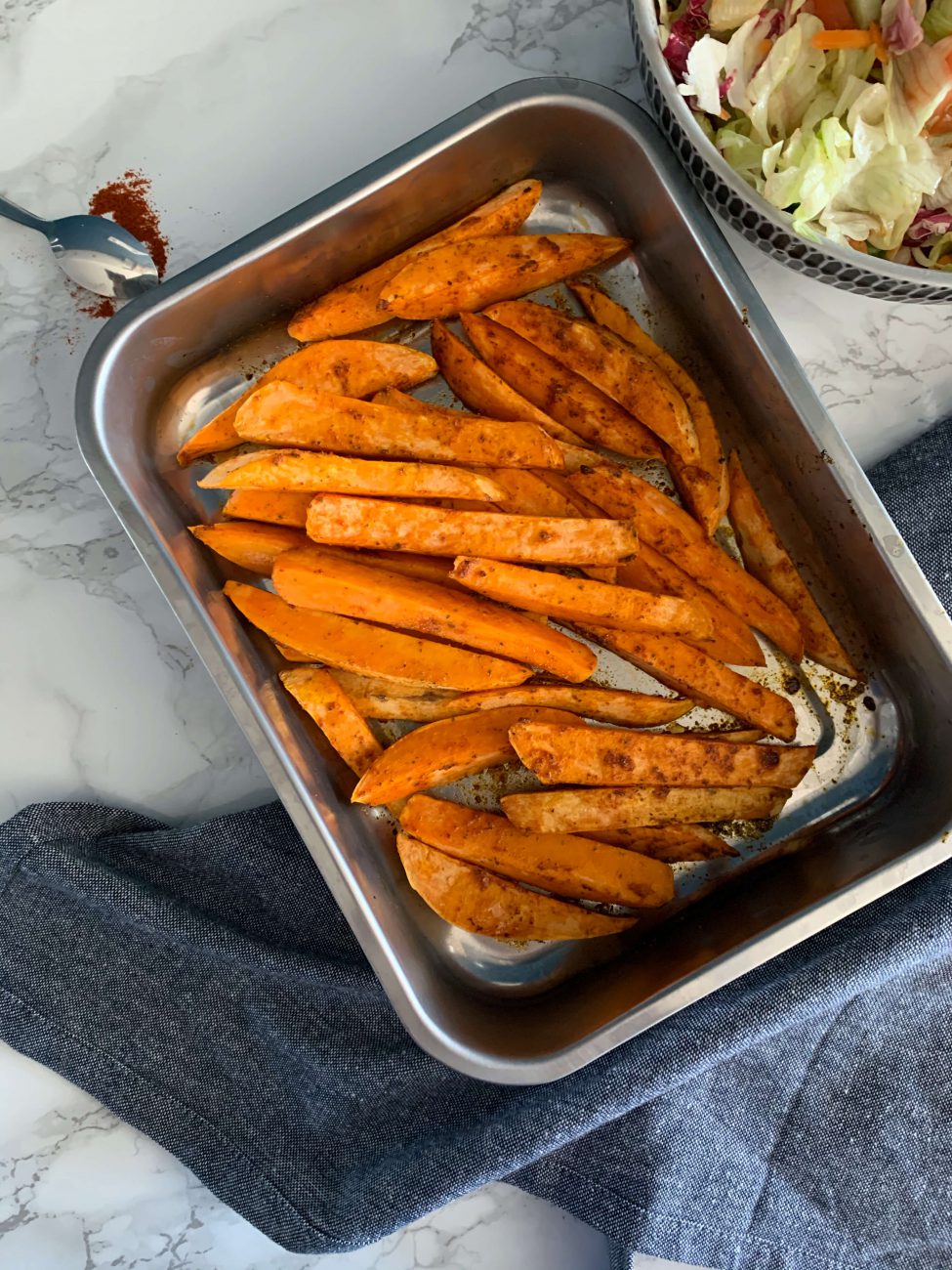 Zoete aardappel friet